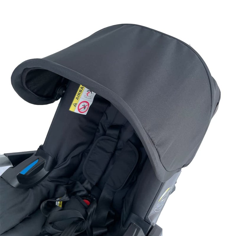 AICTIMO Seat Cushion Changing Kits Clothes, Sun Shade, Stroller Canopy Compatible with Doona Car Seat & Stroller (Black) - Image 4